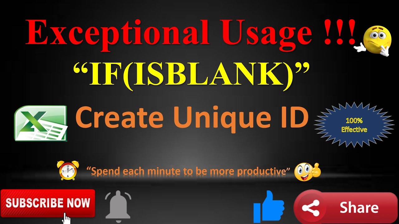 Auto Generate Unique ID In MS Excel Serial No Customer ID If Auto Generate Unique ID In MS Excel Serial No Customer ID If