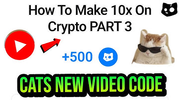 How To Make 10x On Crypto PART 3 Cats Video Code Today | Cats Youtube Video Code | Cats Video Code