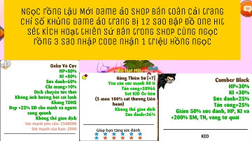 Ngọc rồng lậu Mới Nhất nhập code nhận 1 triệu hồng ngọc đập đồ one hit Full 12 sao cải trang siêu ảo
