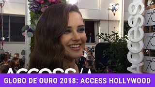 Katherine Langford Concede Entrevista Ao Access Hollywood Durante O Golden Globes 2018