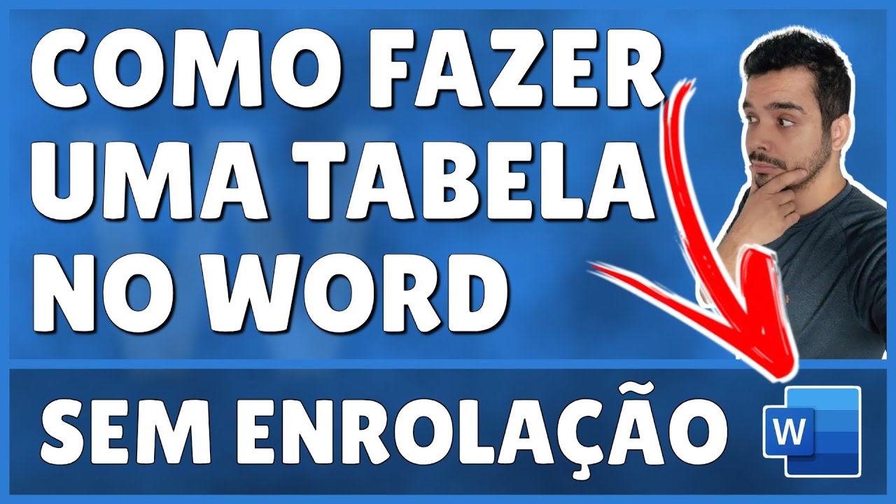 Como Fazer Uma Tabela no Word - YouTube