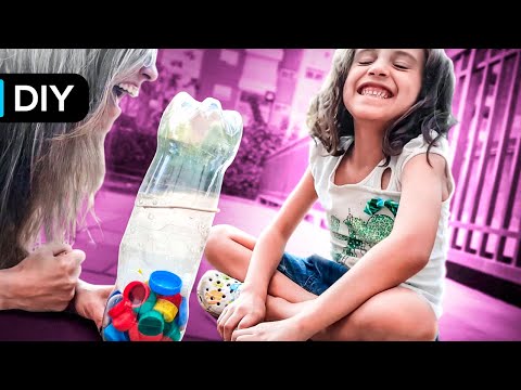 6 DIY Materiais Recicláveis | Brinquedos de Garrafa pet e papelão