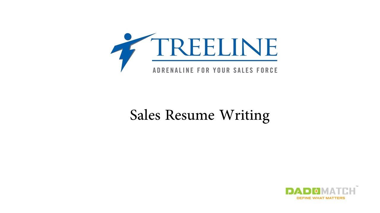 how to write sales resume