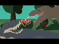 Tyrannosaurus Rex Vs Vastatosaurus Expectation Vs Reality Stick Fight Animation 