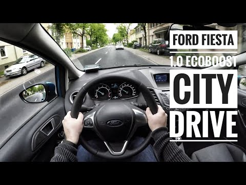 Ford Fiesta 1 0 Ecoboost 16 Pov City Drive Youtube