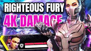 I dropped a 4K DAMAGE game with the *RIGHTEOUS FURY* Loba Skin - (Apex Legends)