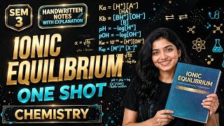 Details 📚 Ionic Equilibrium | B.Sc. Life Sciences Semester 3 |  Handwritten Notes + Complete Explanation Guide