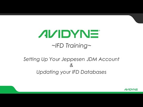 Avidyne IFD - Signing up for Jepp, JDM & Database Updates
