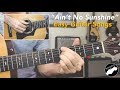 "Ain't No Sunshine" Easy Guitar Songs Lesson | Bill Withers