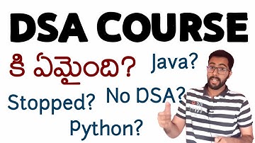 DSA Course Stopped? | What happened to DSA course? | Vamsi Bhavani