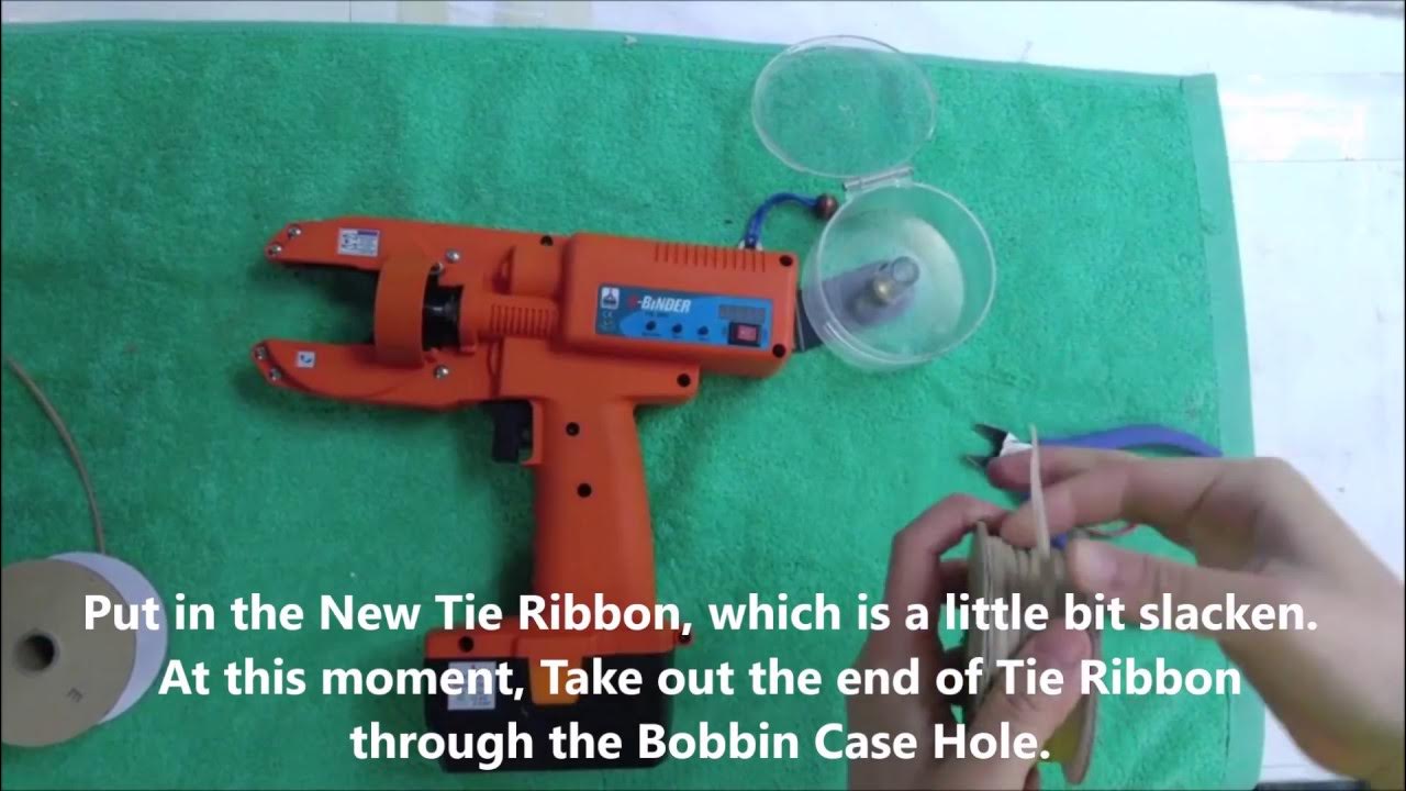 Change tie ribbon of Tying Machine. YouTube