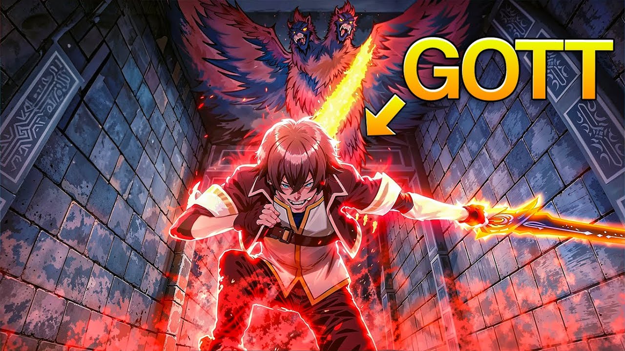 Schwacher Junge Betritt Eine Andere Welt Mit Göttlichen Kräften