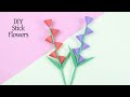 Diy paper flower stick  how to make stick paper flowers  beautiful room decoration idea shorts