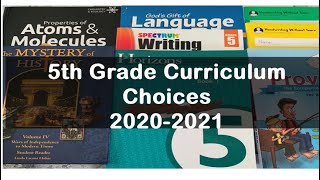 5th Grade Homeschool Curriculum Choices 2020-2021