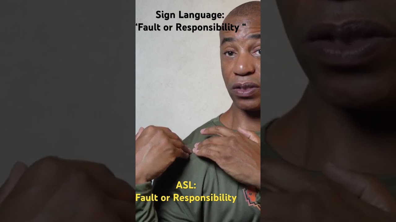 Asl Sign Responsibility ASL 30 Lessons. Pinned By SOS Inc. Resources.