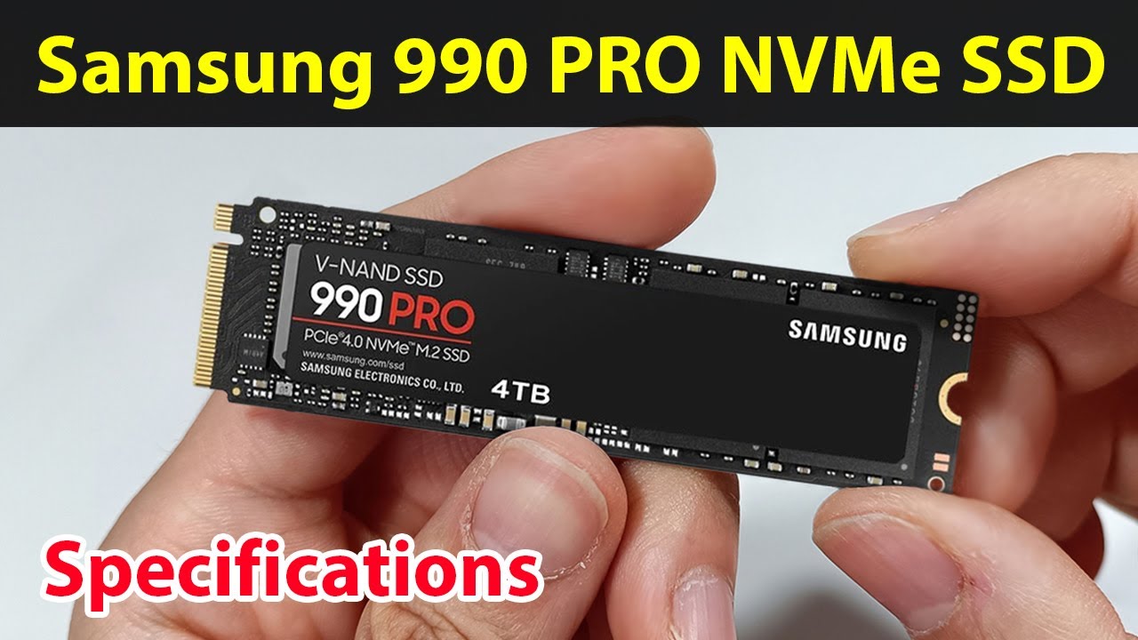 Samsung 990 PRO 4TB M.2 NVMe 2280 PCIe 4.0 MLC SSD