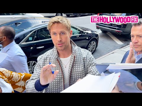 Ryan Gosling Checks An Aggressive Fan That Gets On His Nerves At Good Morning America Studios In NY