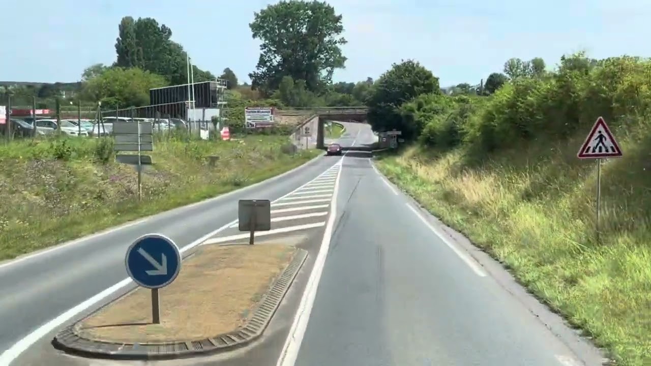 Depuis Mezidon à côté de Caen,Lisieux,Evreux,A13 en camion Semi-remorque le 18 juillet 2024