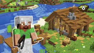 I Built a COZY FISHING HUT in Minecraft Survival! | How to Enjoy Minecraft Episode 8