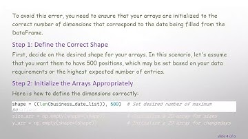 Solving the Python NumPy Error: too many indices for array