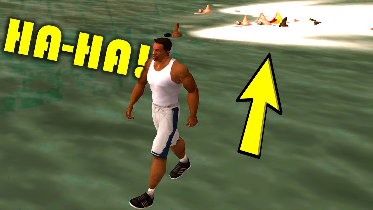 If you can't swim, walk!(GTA San Andreas mod walking on water) YouTube
