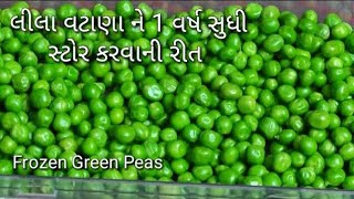 લીલા વટાણા આખું વર્ષ સ્ટોર કરવાની રીત | HOW TO STORE GREEN PEASE FOR 1 YEAR | tasty recipes channel