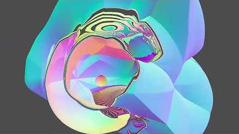 Raymarching Plugin Alien pearl in a shell #godot #raymarching #glsl