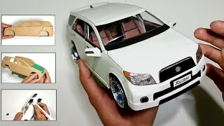 Membuat Miniatur Toyota Rush, Full Detail Dari Kardus (Handmade)