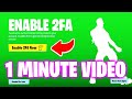 How To Enable 2FA in Fortnite