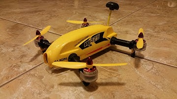 Lets look at the specs on this Awesome Align MR25  quad racer