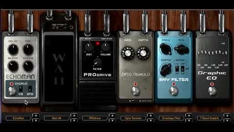 More creative power with AmpliTube 3 guitar recording software - Drag and Drop Stomp Effects