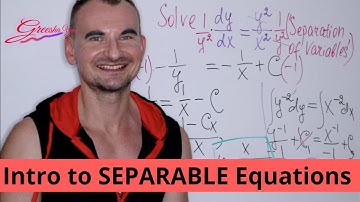 Intro to SEPARABLE Differential Equations
