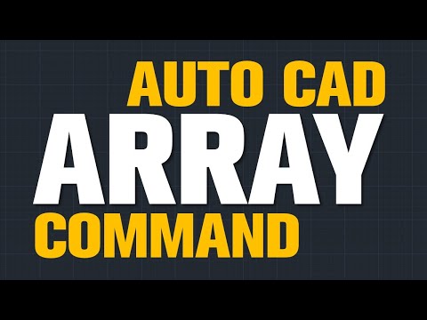Array in Auto cad (Rectangle, Polar, & Path Array)