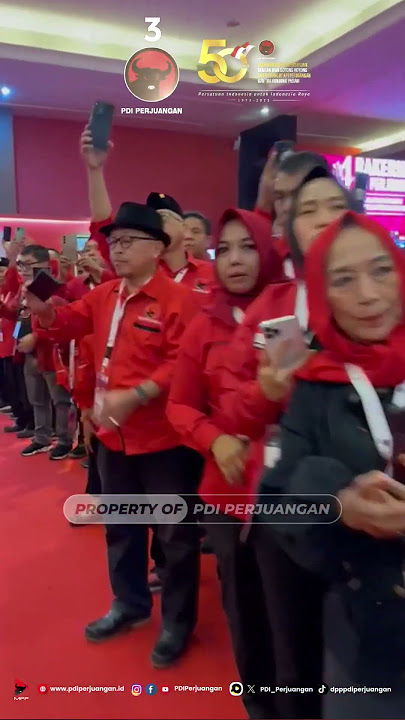 Suasana Hangat, Kader PDI Perjuangan Meriahkan Penutupan Rakernas IV PDI Perjuangan