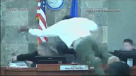 Man who attacked Las Vegas judge in viral video sentenced on multiple charges