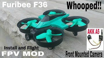 Furibee F36 FPV MOD. Front Mounted Camera, transmitter inside the quad