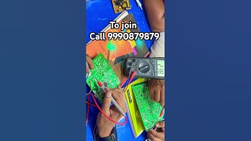 AC repairing training course PCB supply testing karte hue practice class