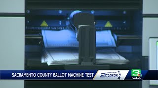 Sacramento County ballot machine test