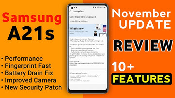 Samsung Galaxy A21s November Update 2021 | 10+ New Features | Samsung A21s New Update One Ui 3.1.1