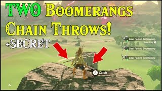 two boomerangs chain throws secret in zelda breath of the wild