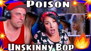 Video thumbnail of "Poison - Unskinny Bop (Official Music Video) THE WOLF HUNTERZ REACTIONS"