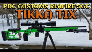 TIKKA T1X in a PDC CUSTOMS CHASSIS - WOW that's BRIGHT!!