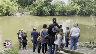 MSU, DNR release 500 sturgeon into the Saginaw River system