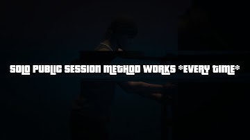 How to load in to a solo public lobby every time PS4/PS5/XBOX - GTA Online Tips n