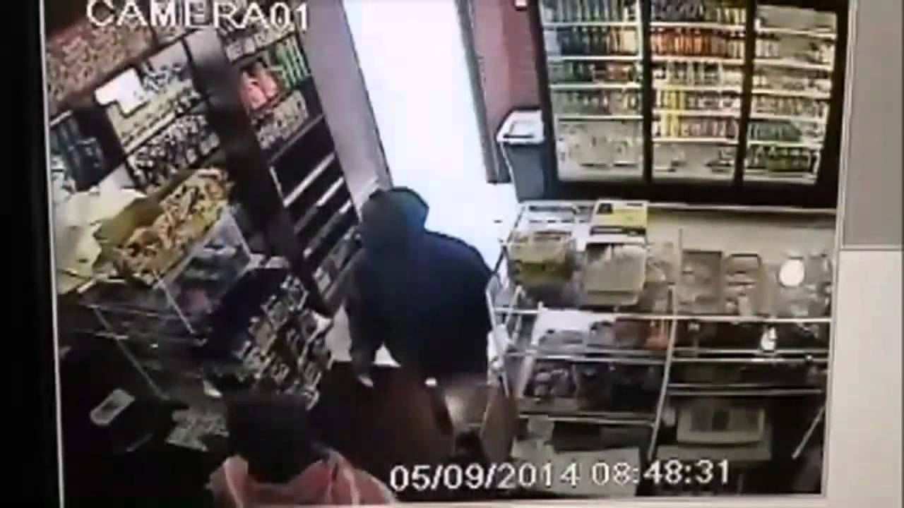 Surveillance Video: Suspect Wanted In Brooklyn Deli Robbery - YouTube