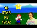 New mario 64 pb 16 star speedrun 1932