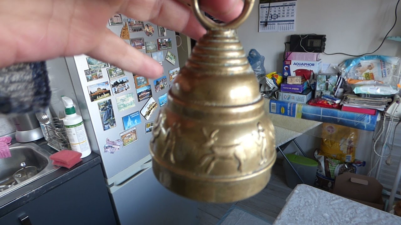 Vintage solid bronze Bell bronze Dinner Bell Hand bronze Bell YouTube