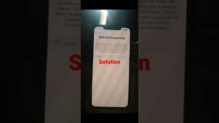 Sim Not supported iPhone | Solution