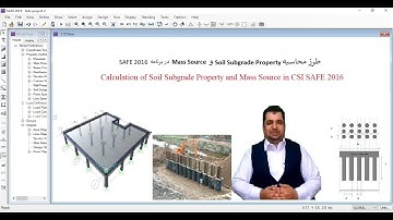 How to Define Soil Subgrade Property and Mass Source in CSI SAFE | Foundation Design Tutorial