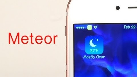 Cydia Tweak: Meteor - Weather on the homescreen & status bar